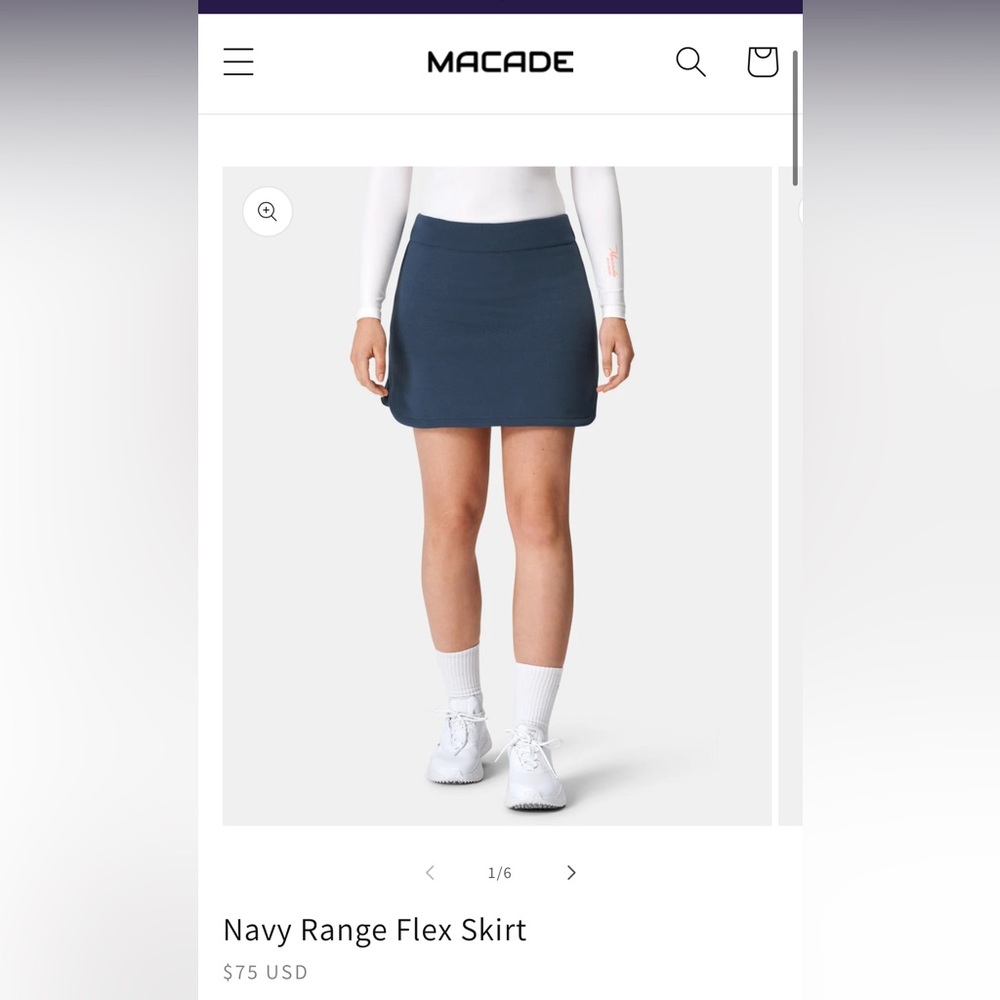 Macade Range Flex Skirt - Navy - L